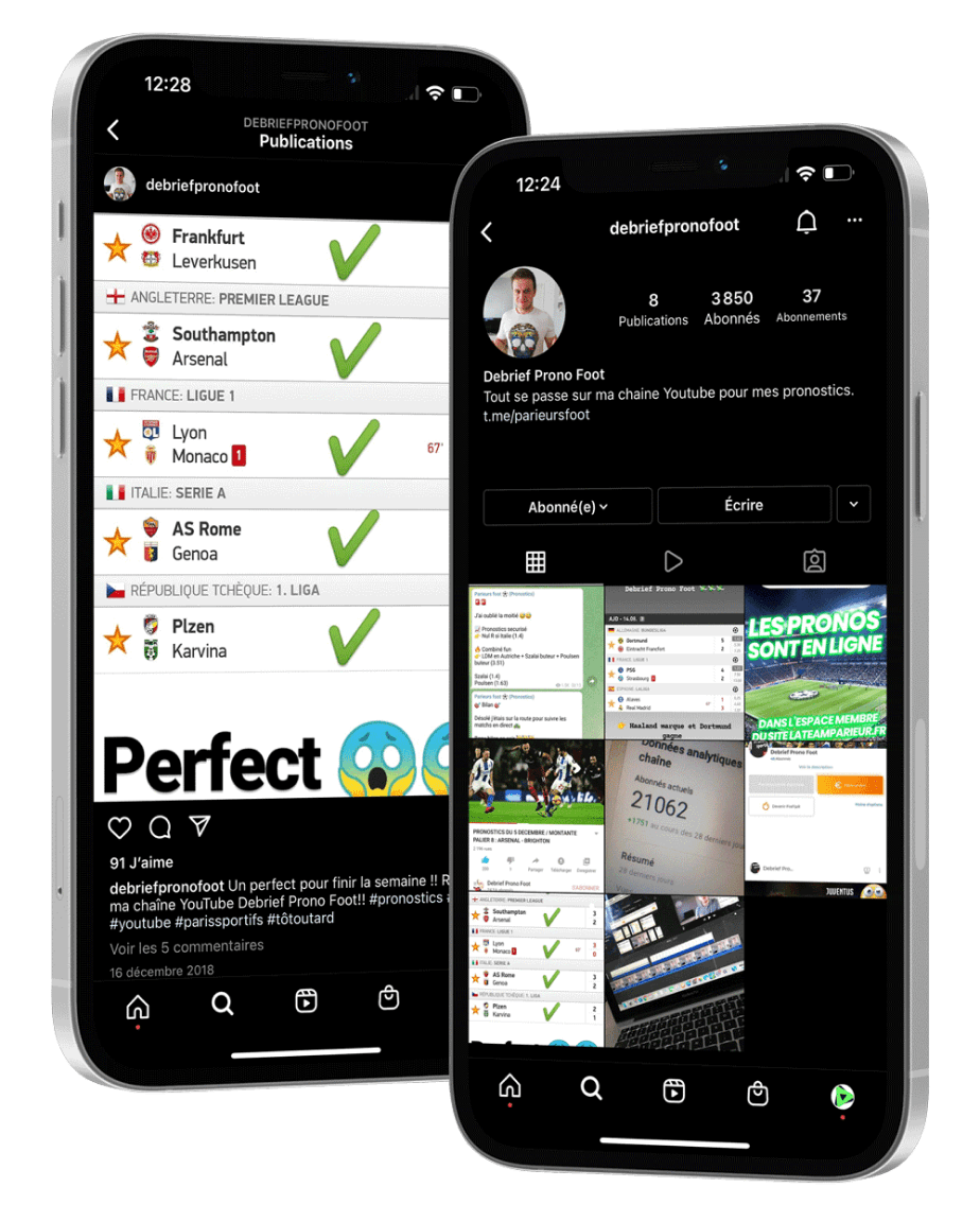 Instagram Parieurs Foot